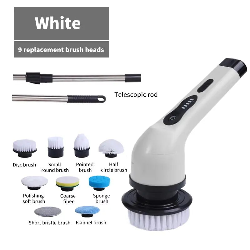 CORDLESS SPIN SCRUBBER BRUSH-POWERFUL CLEANING MADE EASY