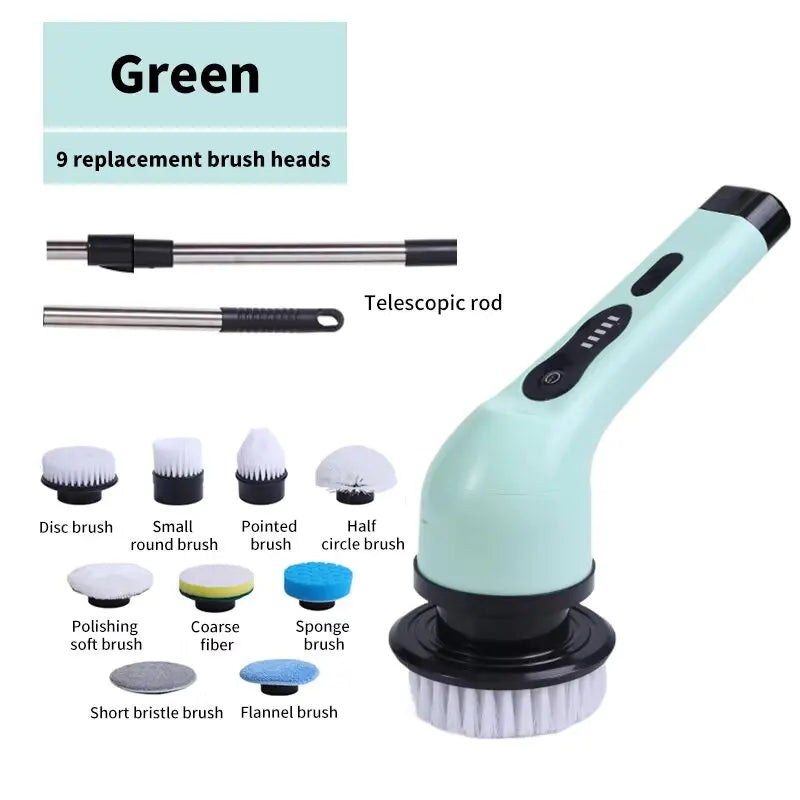 CORDLESS SPIN SCRUBBER BRUSH-POWERFUL CLEANING MADE EASY